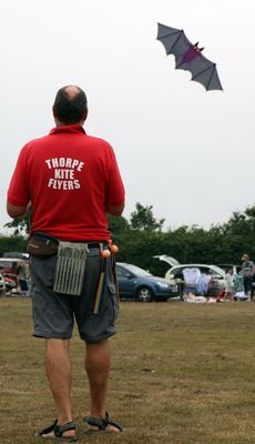 Thorpe Kite Flyers display at Bodham, North Norfolk, UK