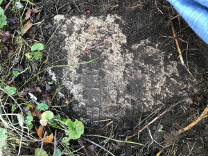 Bodham Milestone found and reinstated, Bodham, North Norfolk, UK