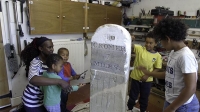 Bodham Milestone found and reinstated, Bodham, North Norfolk, UK