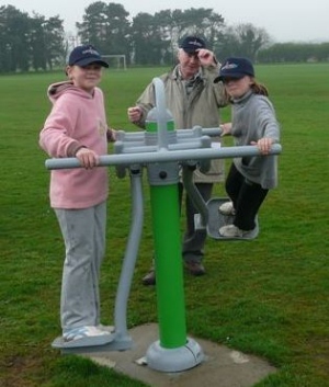 Bodham Playing Field, new equipment, Bodham, North Norfolk, UK