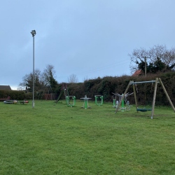 Bodham Playing Field play equipment, Bodham, North Norfolk, UK