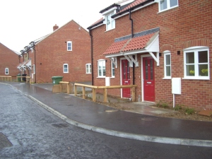 New estate in Bodham, North Norfolk.